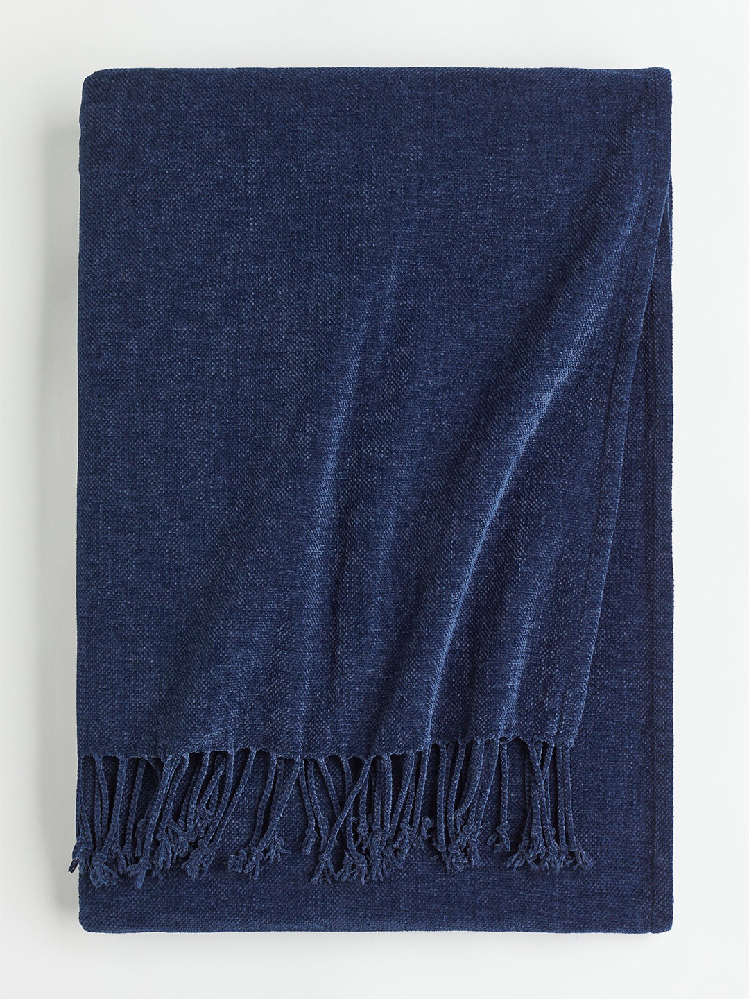 

H&M Unisex Chenille blanket, Blue