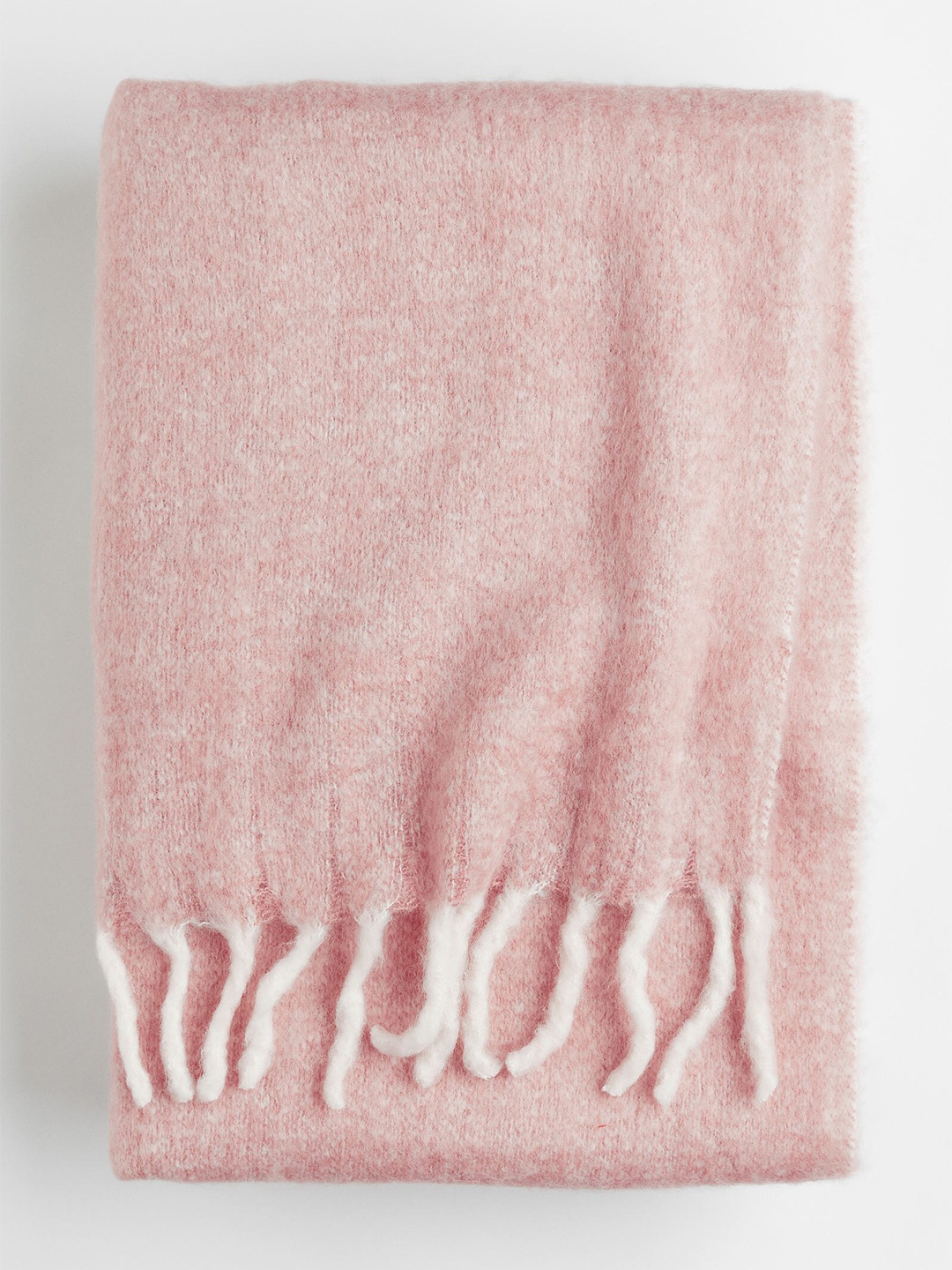 

H&M Unisex Soft wool-blend blanket, Pink