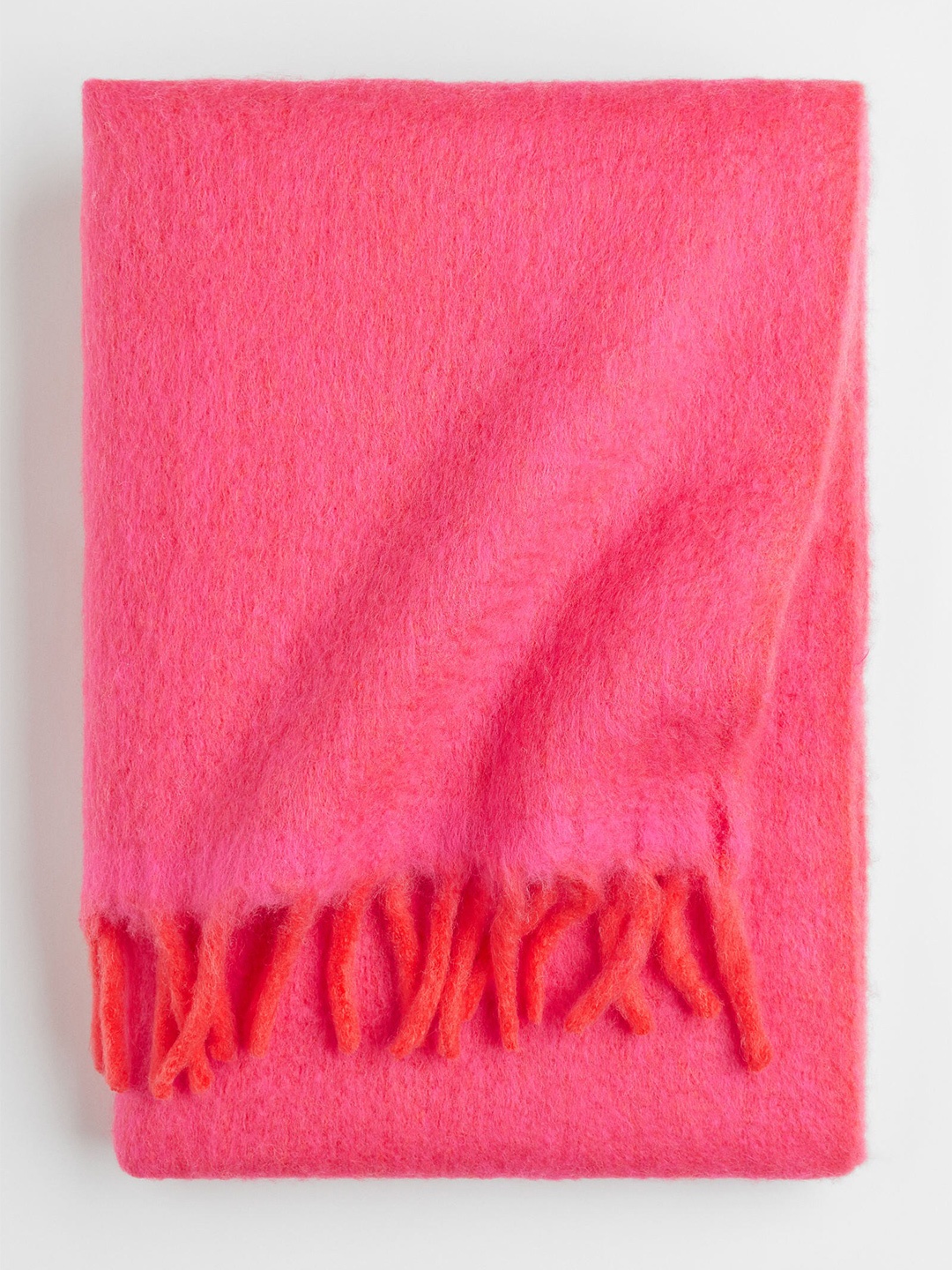 

H&M Unisex Soft wool-blend blanket, Pink