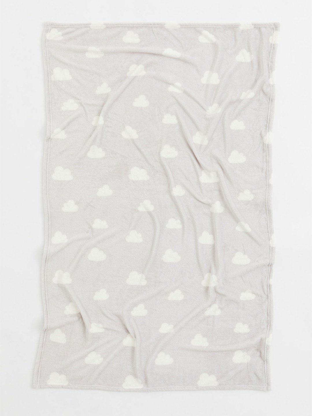 

H&M Girls Patterned fleece blanket, Grey