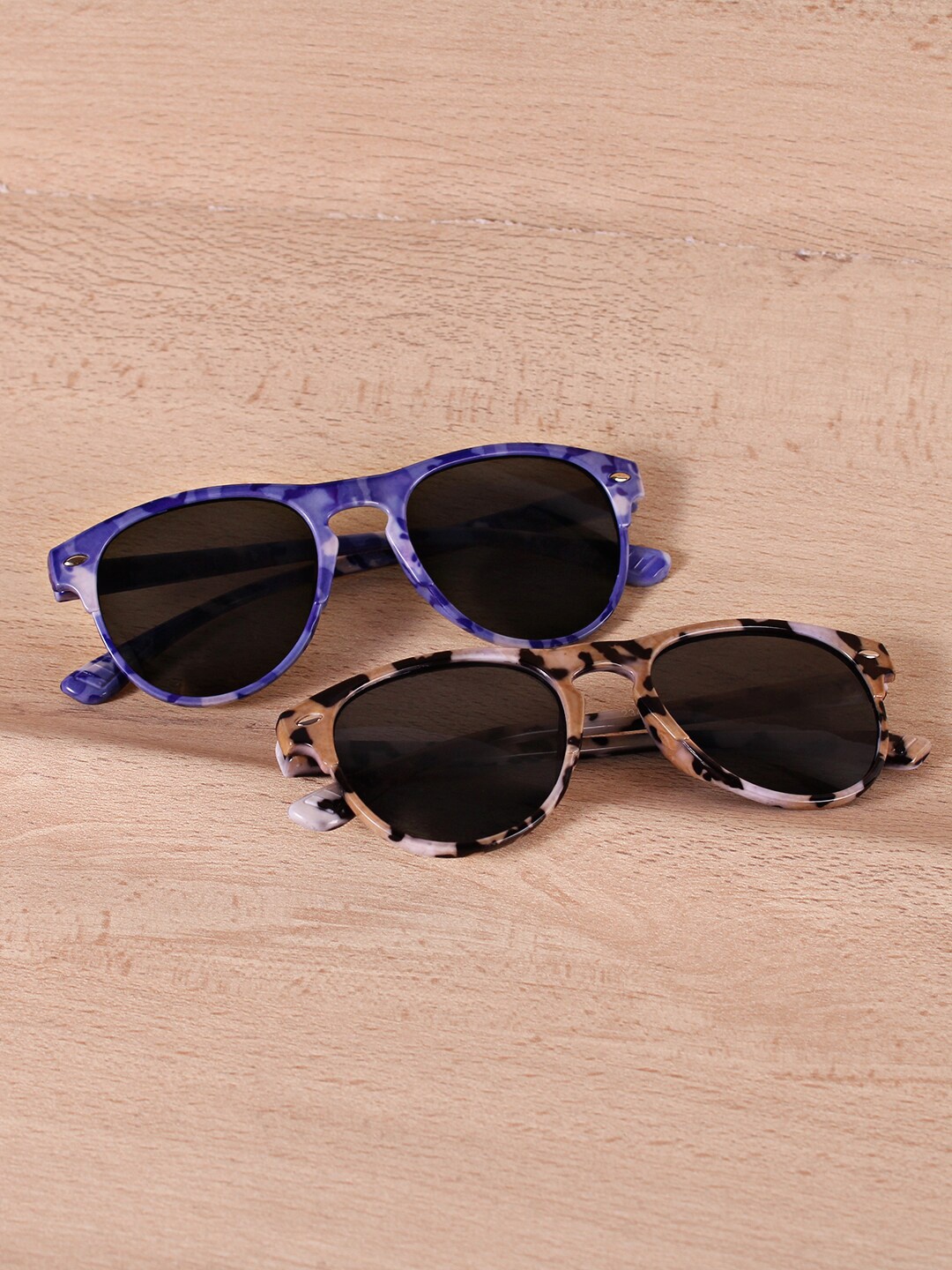

DukieKooky Kids Pack of 2 Black Lens & Blue Wayfarer Sunglasses - DKSG360A