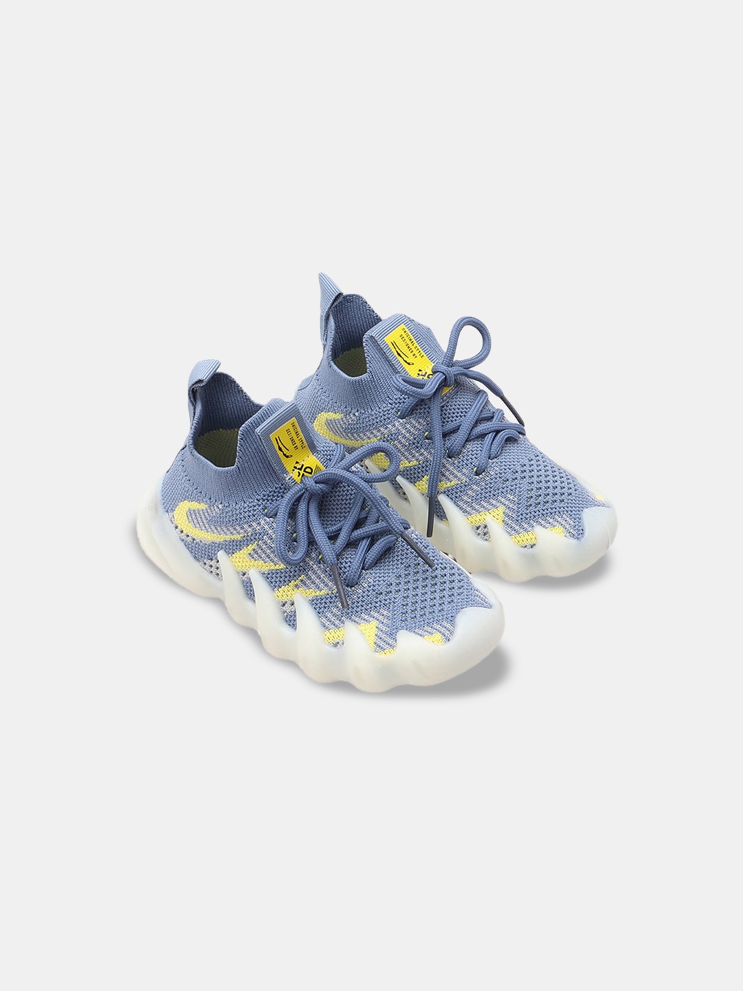 

Hopscotch Boys Blue Woven Design Sneakers