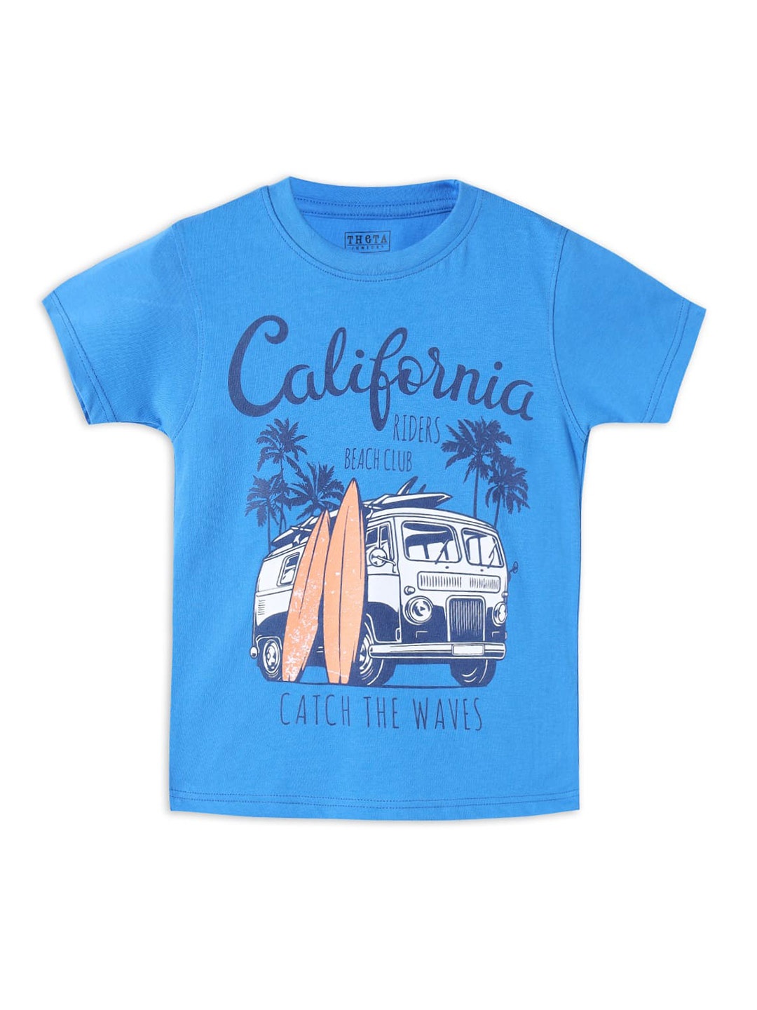 

THETA Boys Blue Printed T-shirt