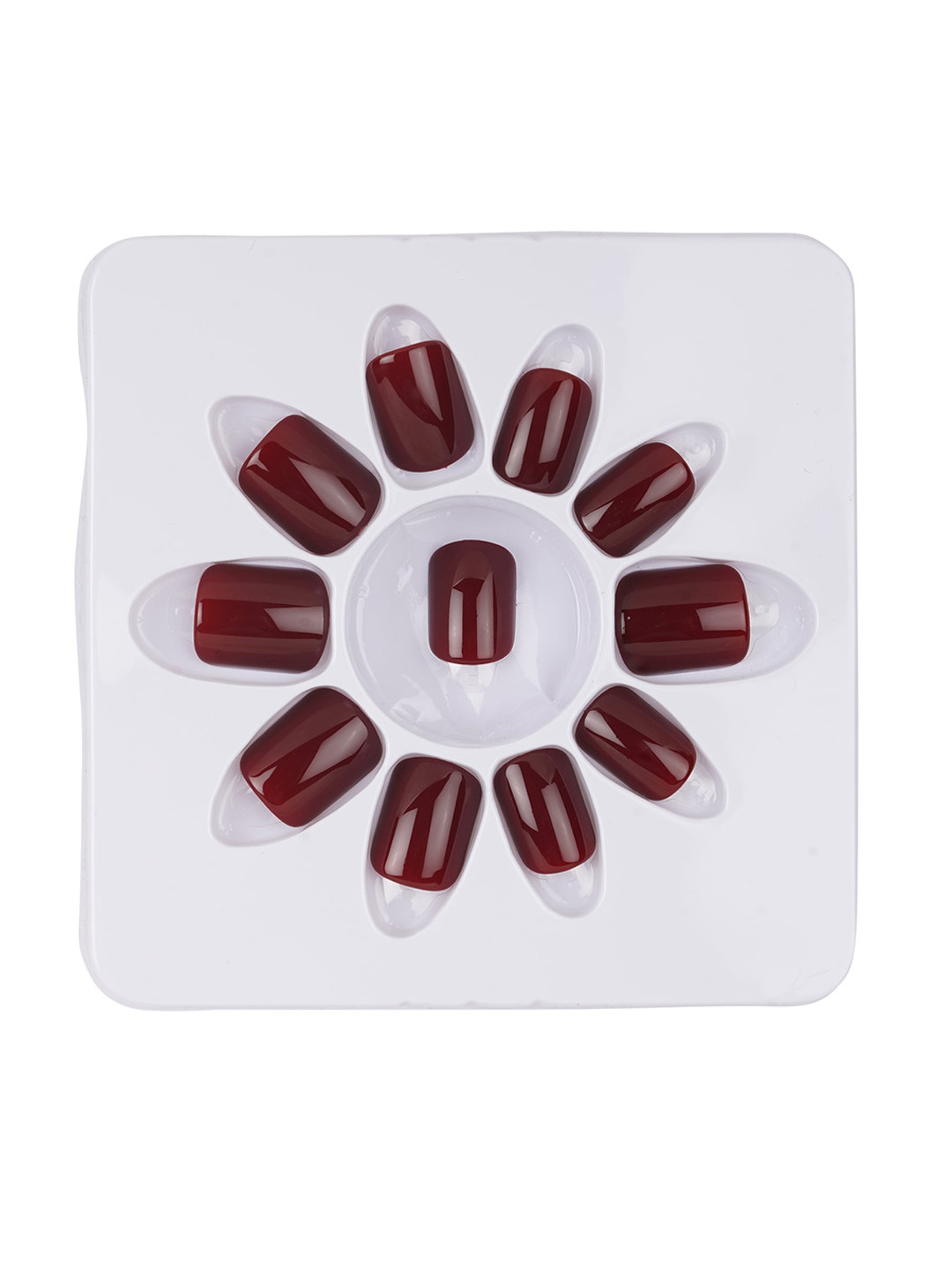 

LICK Set Of 2 False Fake Reusable Acrylic Press on Nails With Quick Dry Nail Glue - Cherry Wood, Dove Grey, Pink