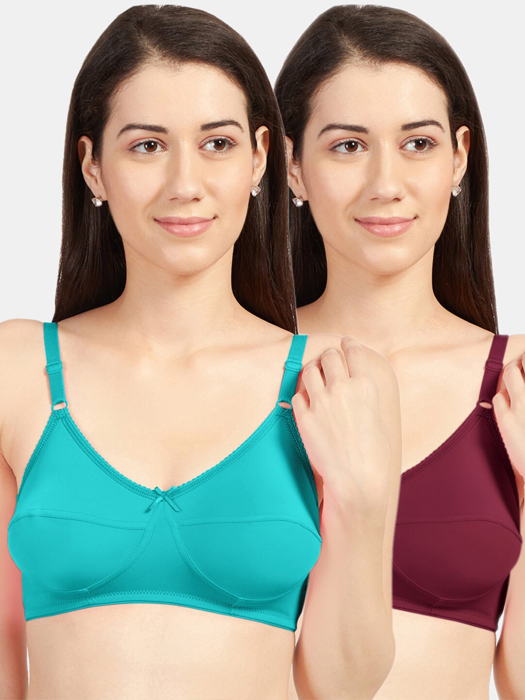 

Sonari Women Sea Green & Burgundy Pack Of 2 Bra