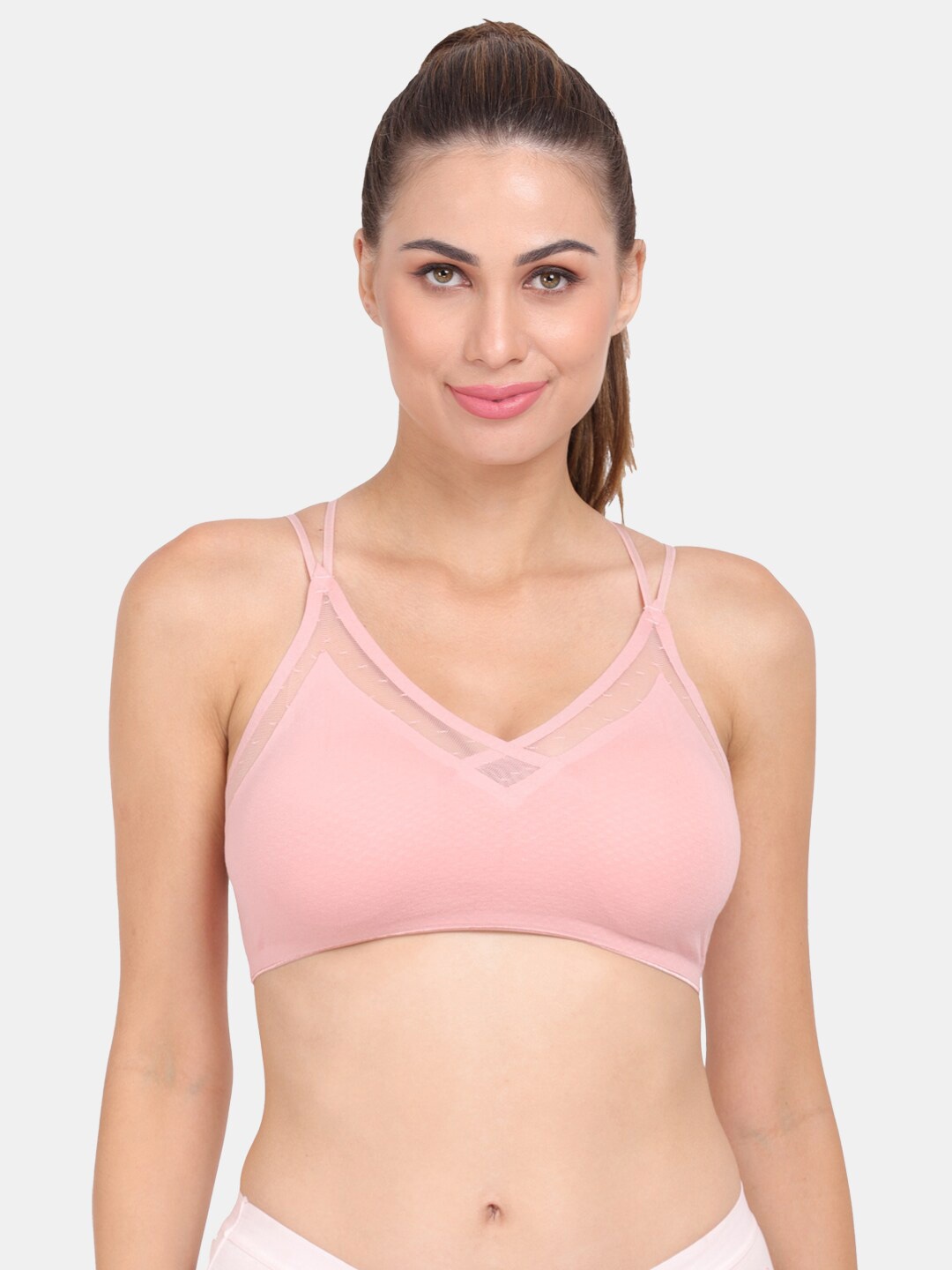 

Amour Secret Pink Lightly Padded Dry Fit Sports Bra