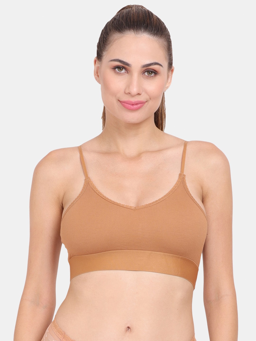 

Amour Secret Brown Lightly Padded Sports Bra