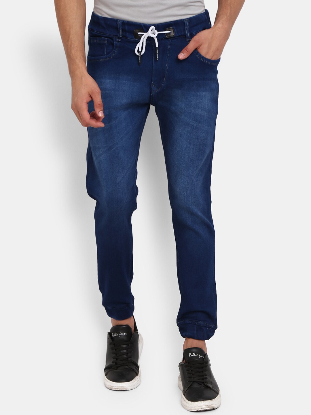 

V-Mart Men Navy Blue Classic Light Fade Cotton Jeans