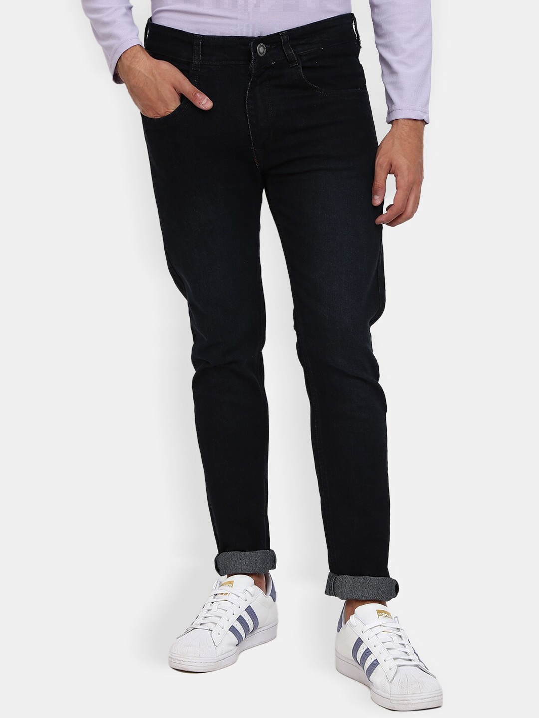 

V-Mart Men Black Classic Slim Fit Cotton Jeans