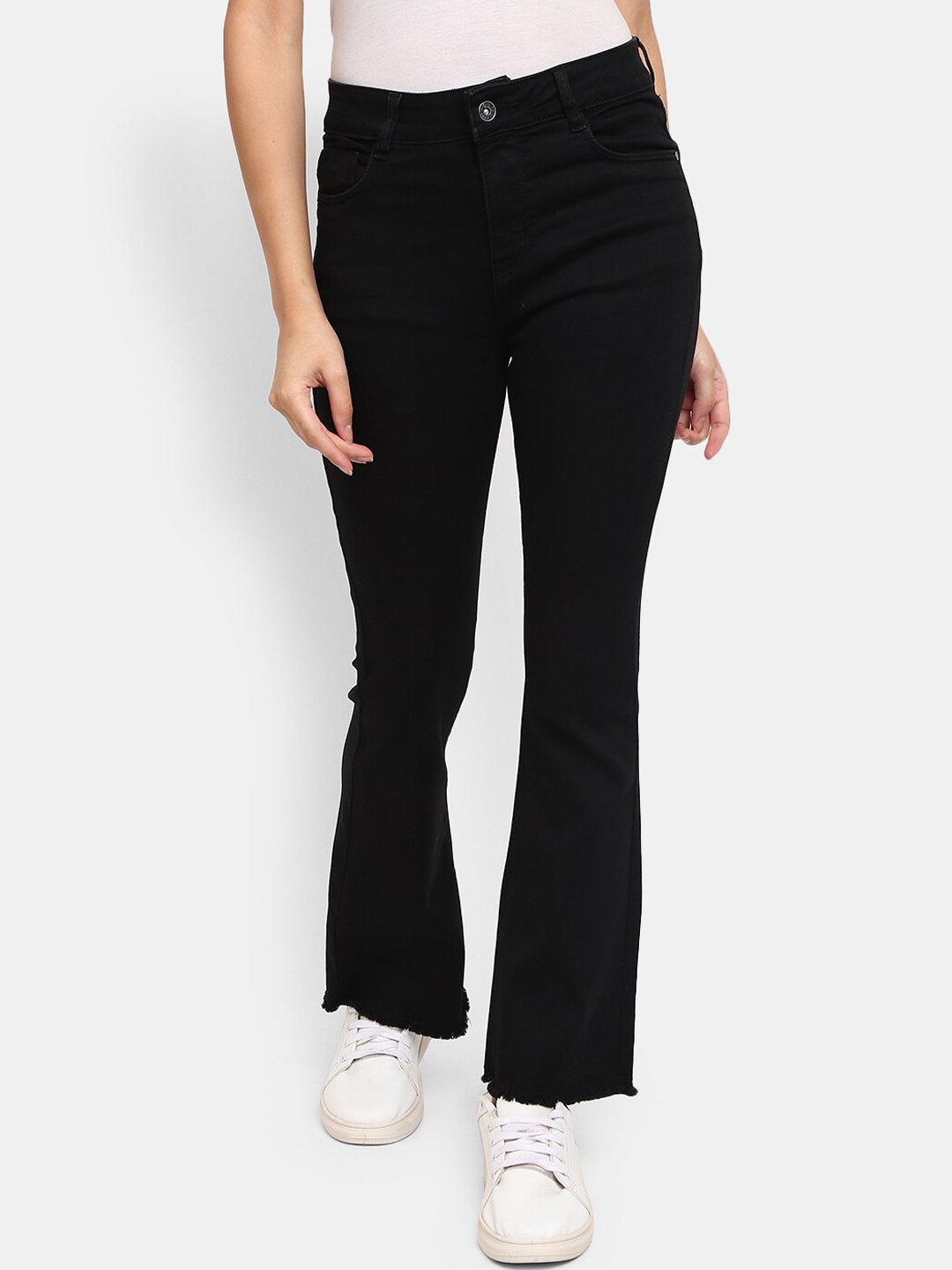 

V-Mart Women Black Dark Shade Classic Cotton Jeans