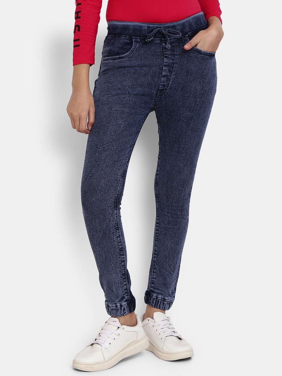 

V-Mart Women Blue Dark Shade Classic Cotton Jeans