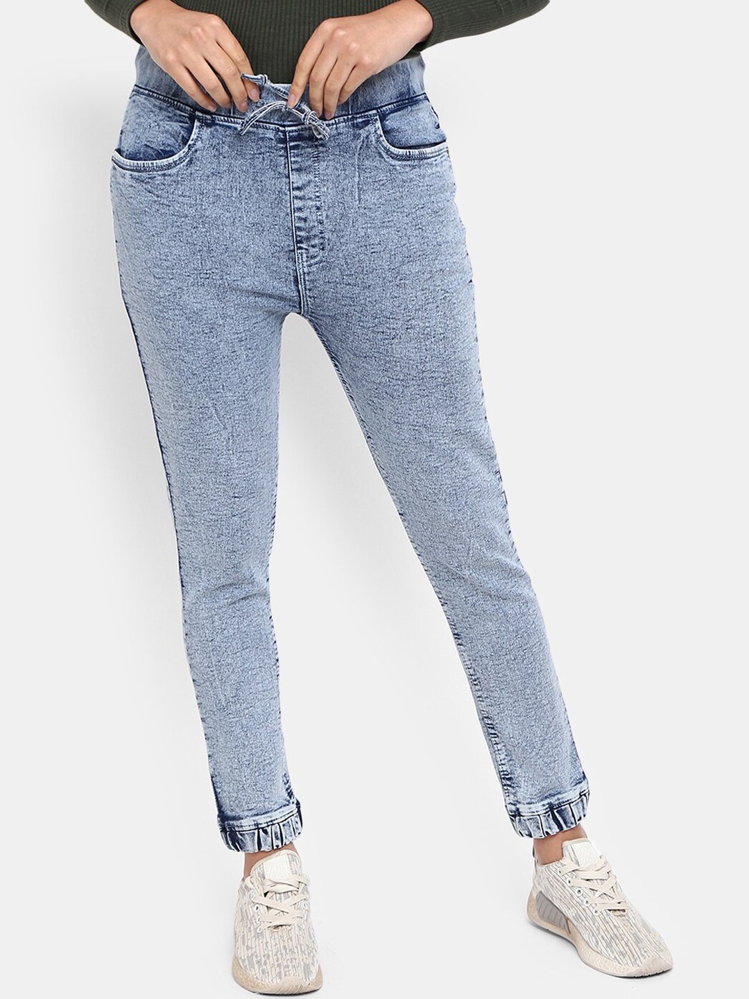 

V-Mart Women Blue Heavy Fade Classic Cotton Jeans