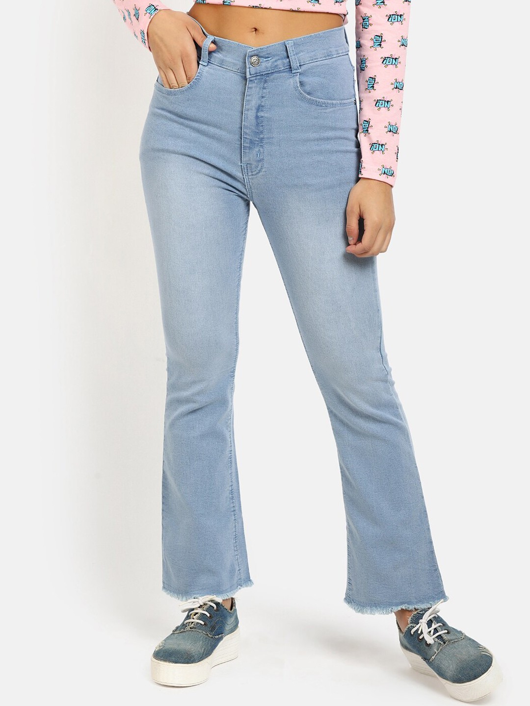 

V-Mart Women Blue Heavy Fade Classic Cotton Jeans