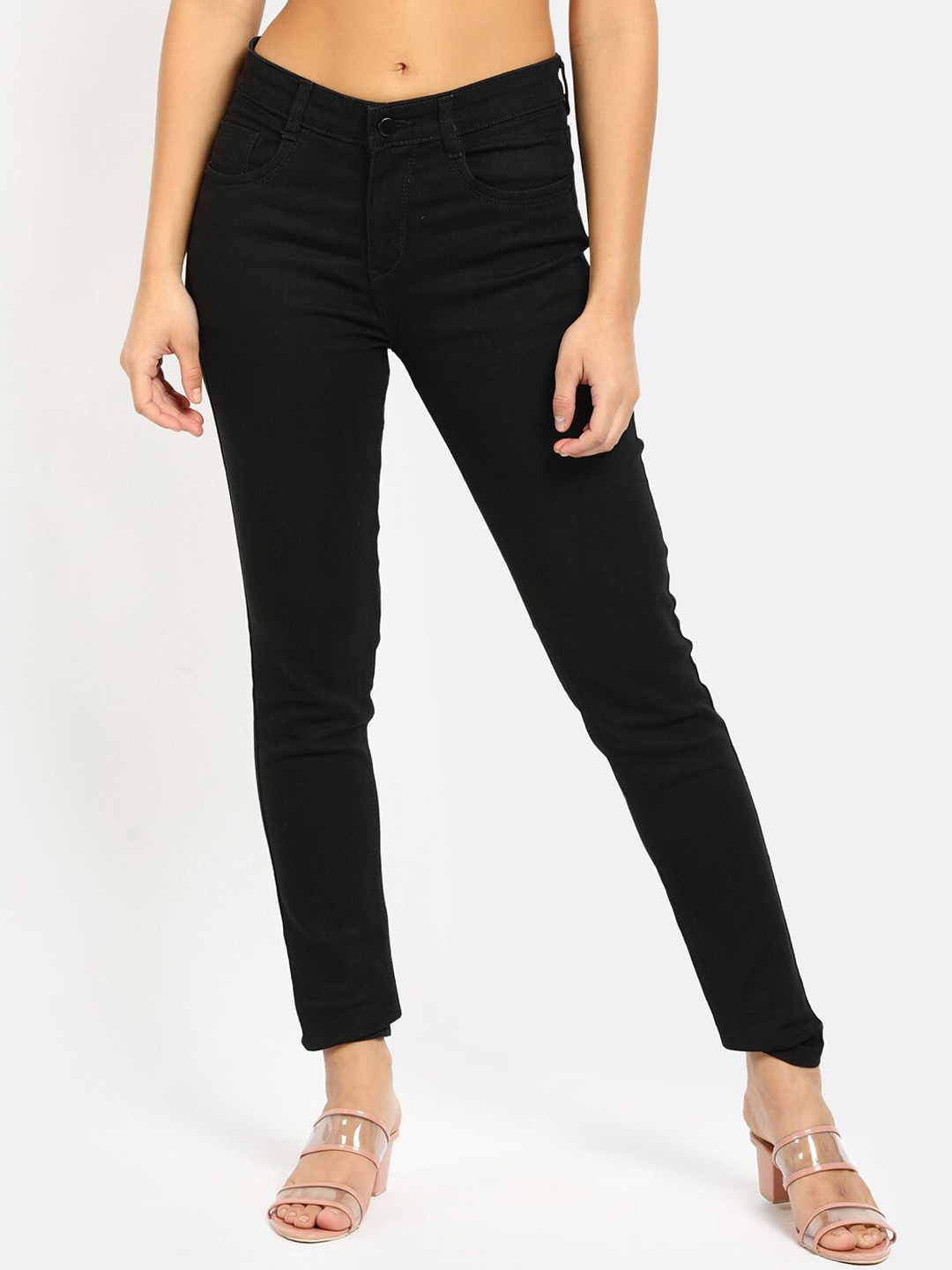 

V-Mart Women Black Dark Shade Classic Cotton Jeans