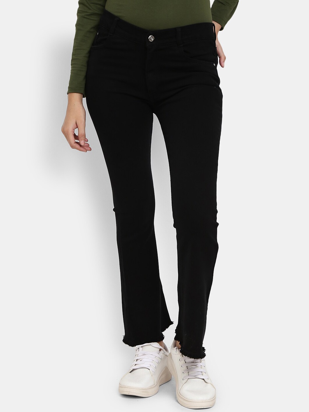 

V-Mart Women Black Classic Dark Shaded Cotton Jeans