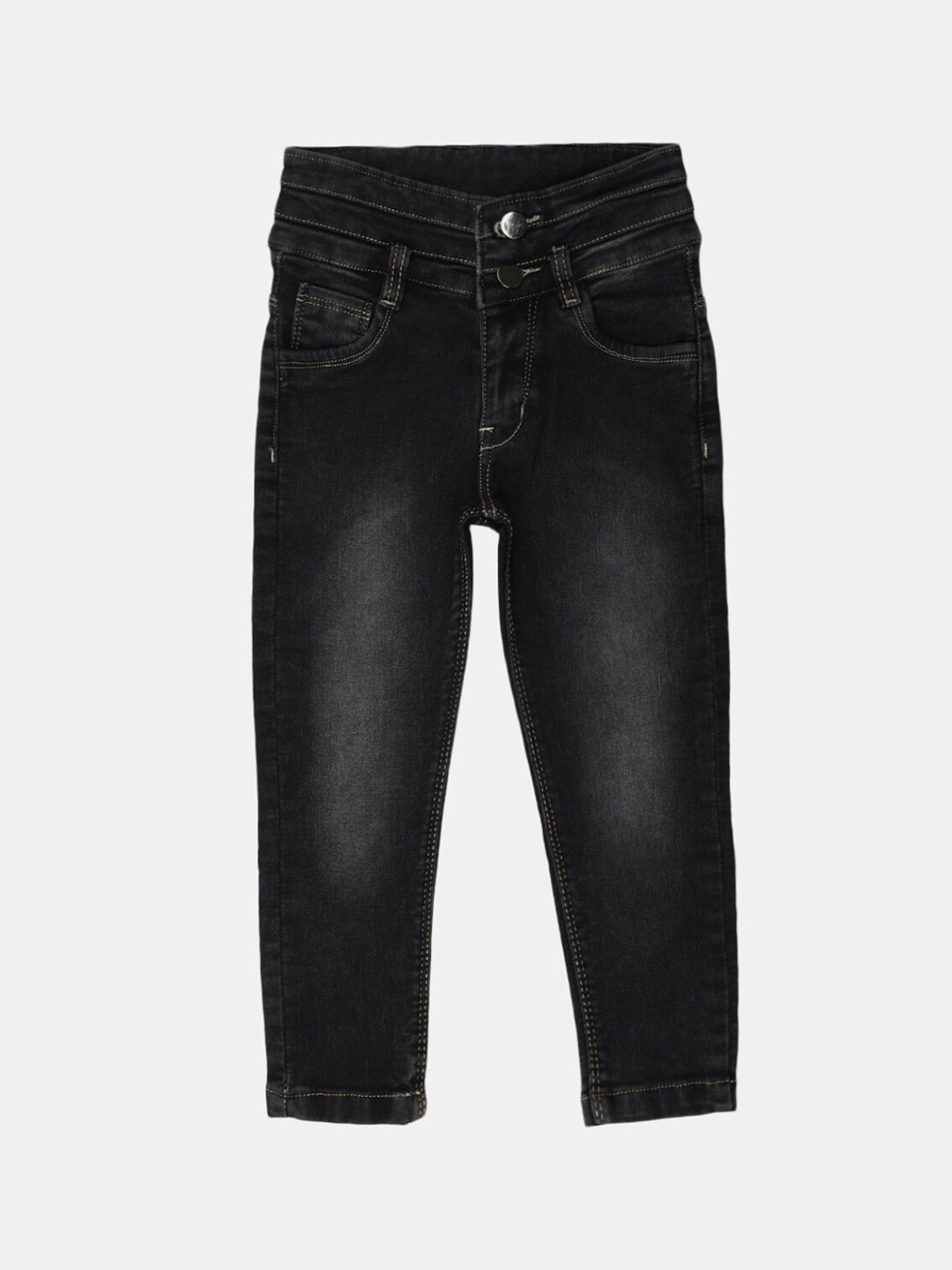 

V-Mart Girls Black Classic Light Fade Cotton Jeans