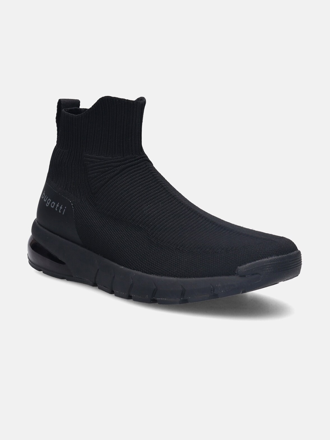 

Bugatti Men Black Textile Walking Non-Marking Shoes
