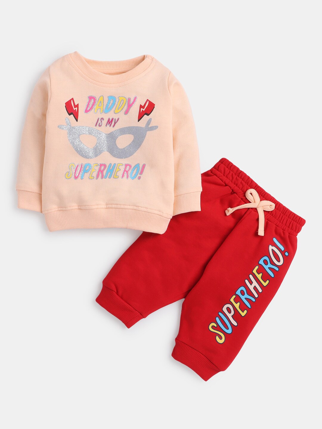

Hopscotch Girls Pink Printed T-shirt Pure Cotton With Pyjamas