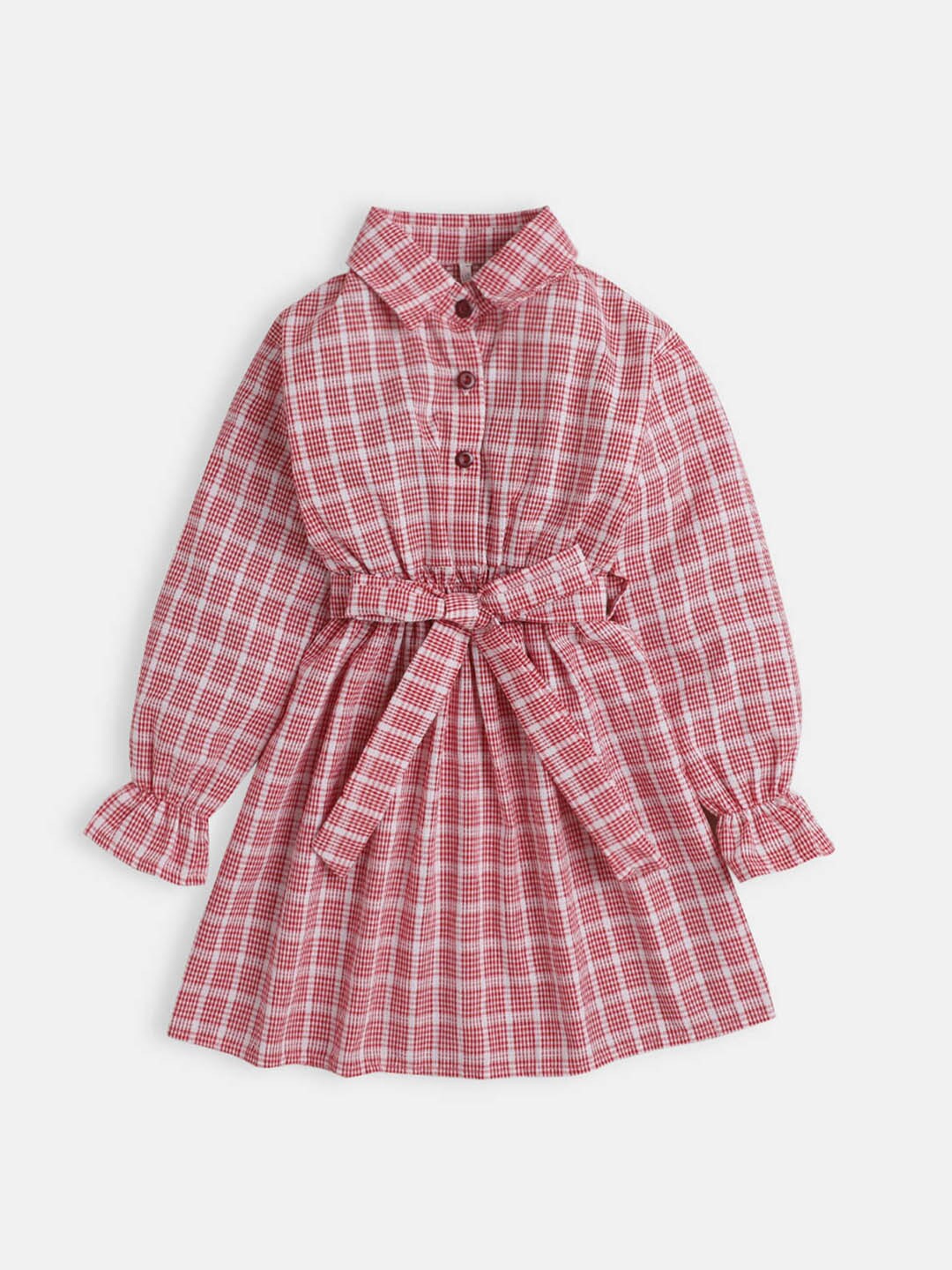 

Hopscotch Girls Red & White Checked Dress