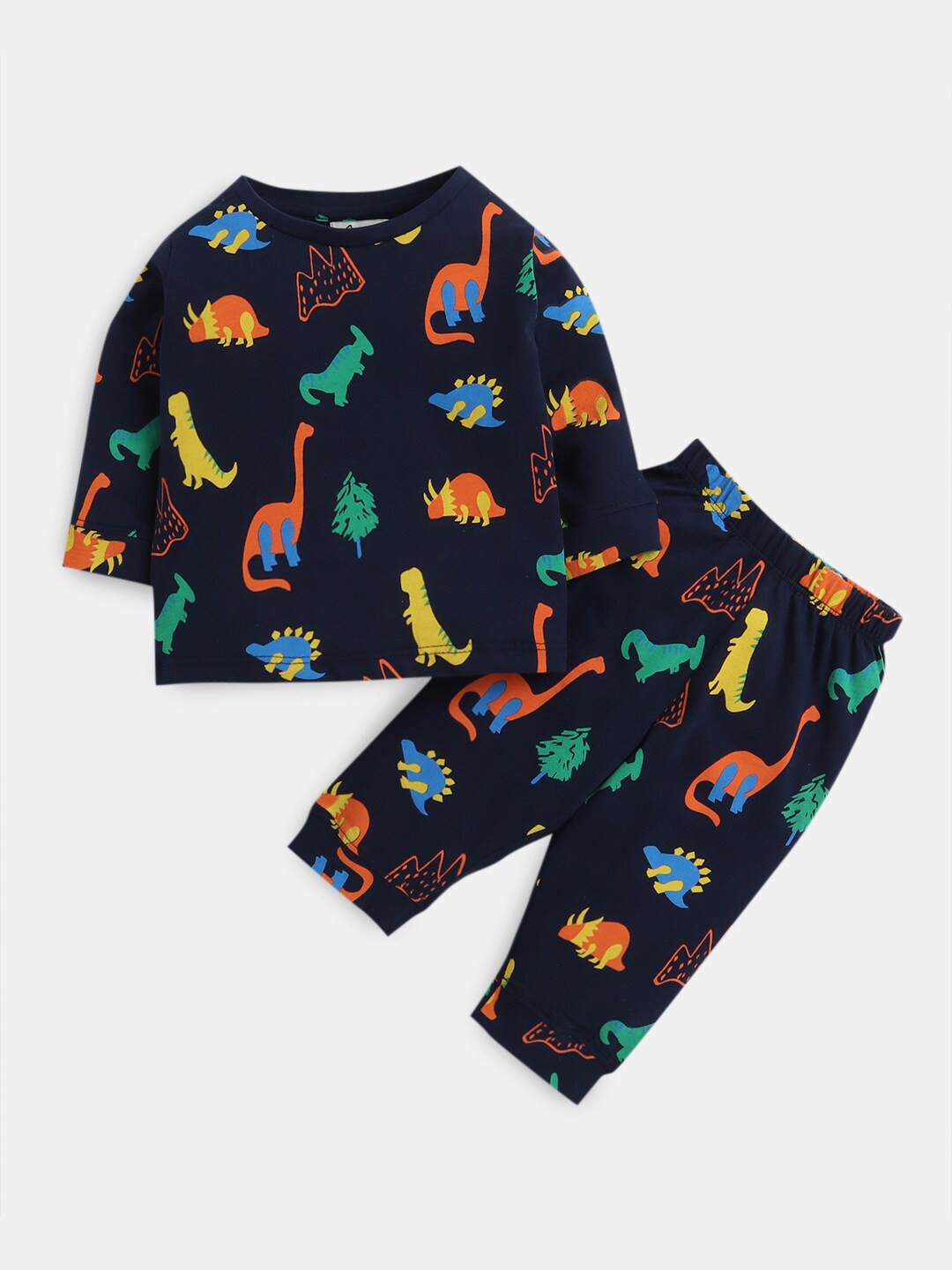 

Hopscotch Boys Blue & Orange Printed Top with Pyjamas