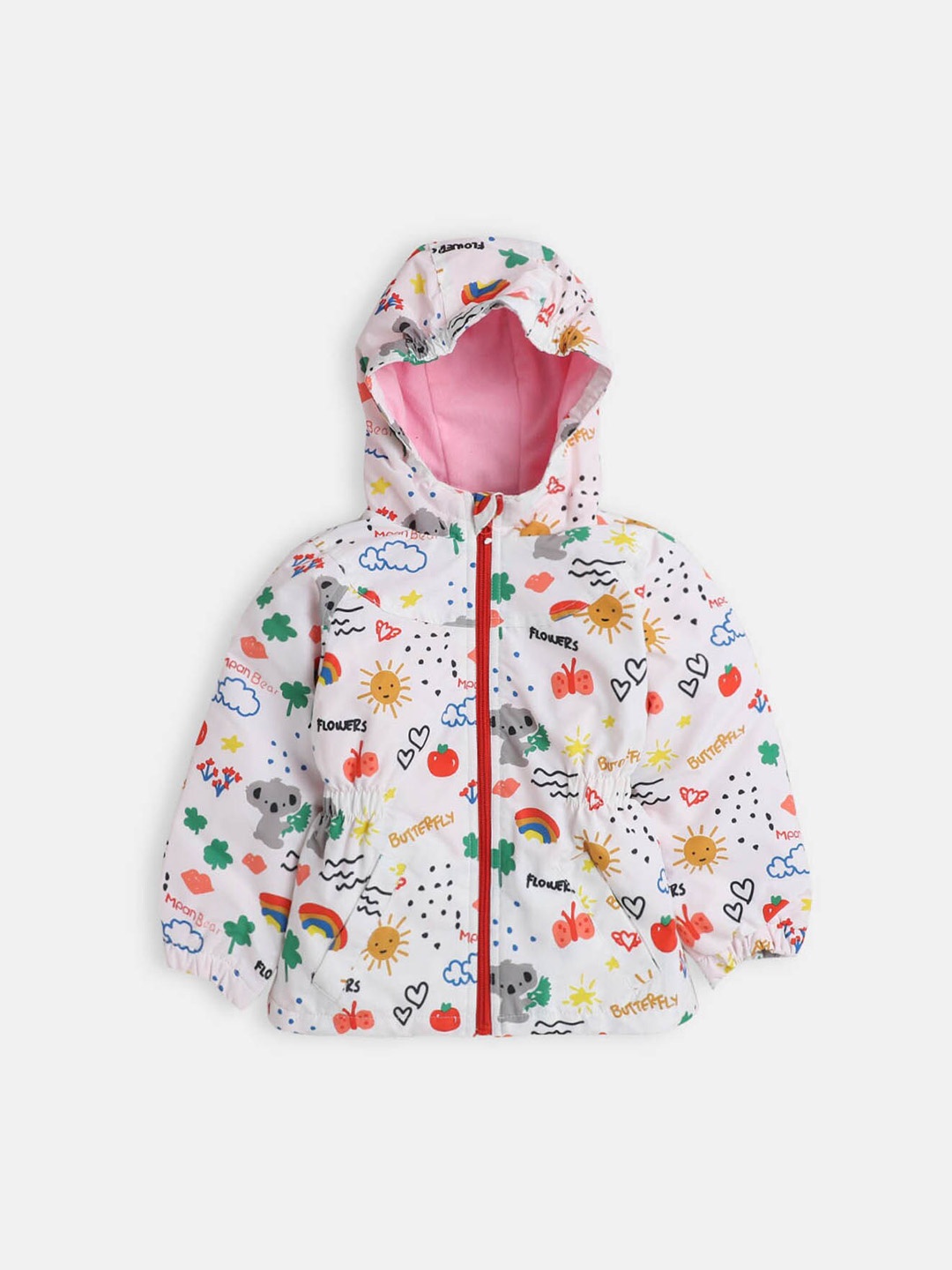 

Hopscotch Girls Off White & Blue Open Front Jacket