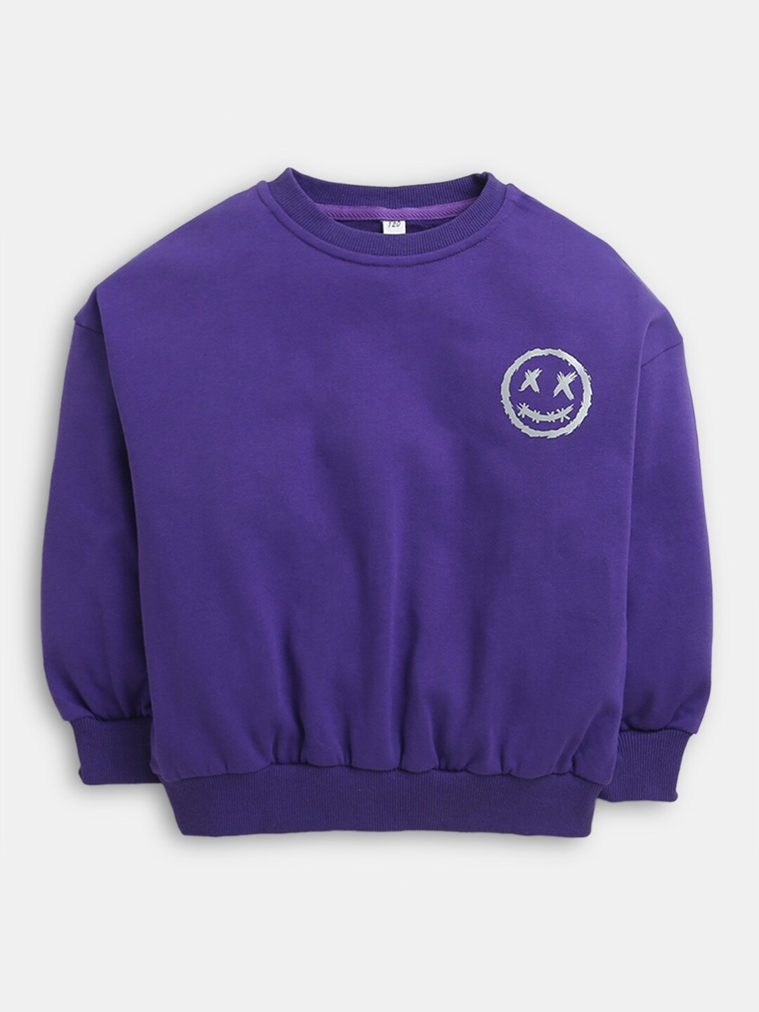 

Hopscotch Boys Purple Solid Sweatshirt