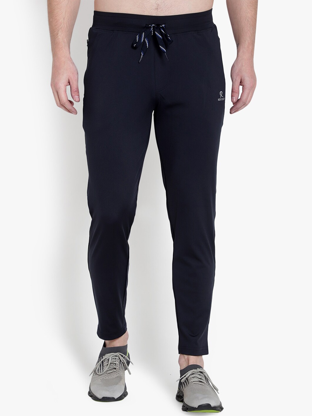 

Reich Color Men Navy Blue Solid Slim-Fit Track Pants