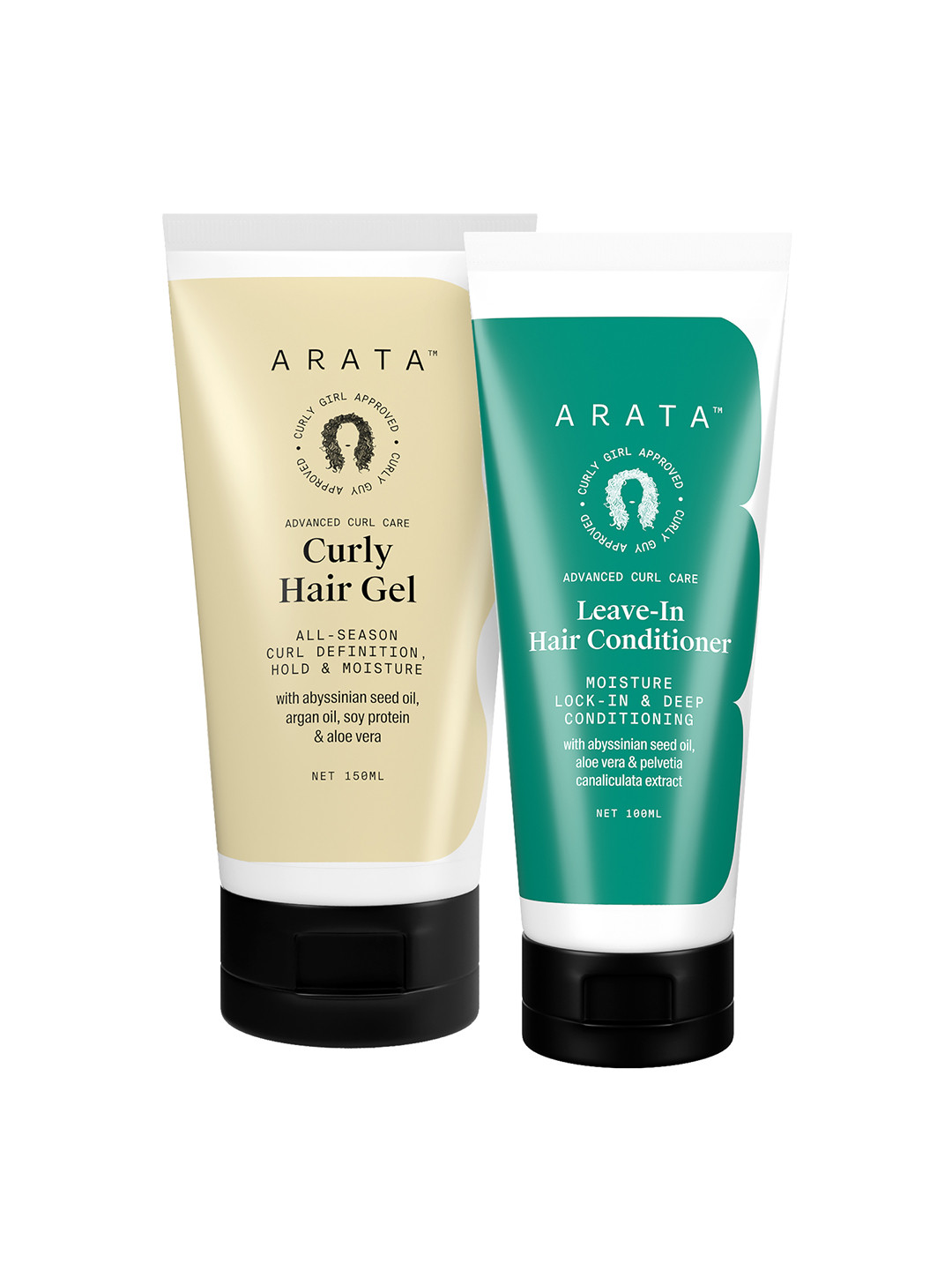 

ARATA Set Of Advanced Curl Care Curl Enhancing Hair Gel 150ml & Conditioner 100ml, Na