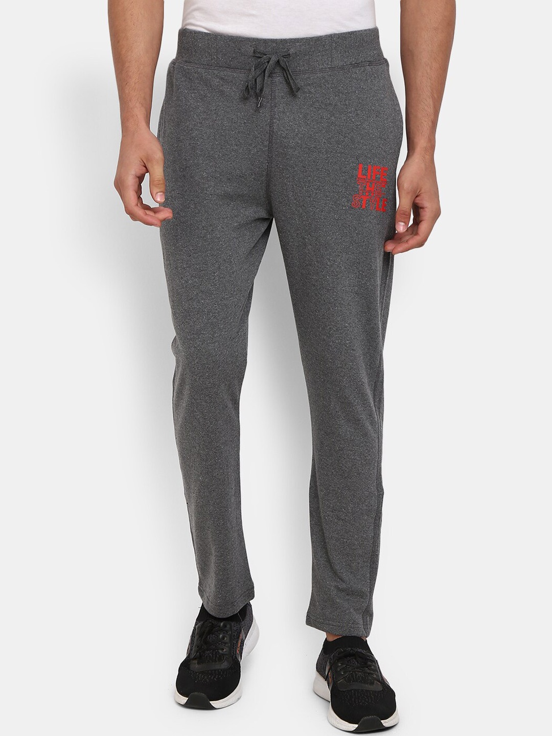 

V-Mart Men Grey Solid Terry polyester Track Pant