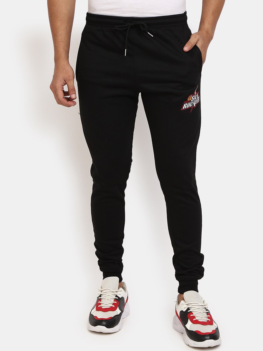 

V-Mart Men Black Solid Regular Fit Joggers