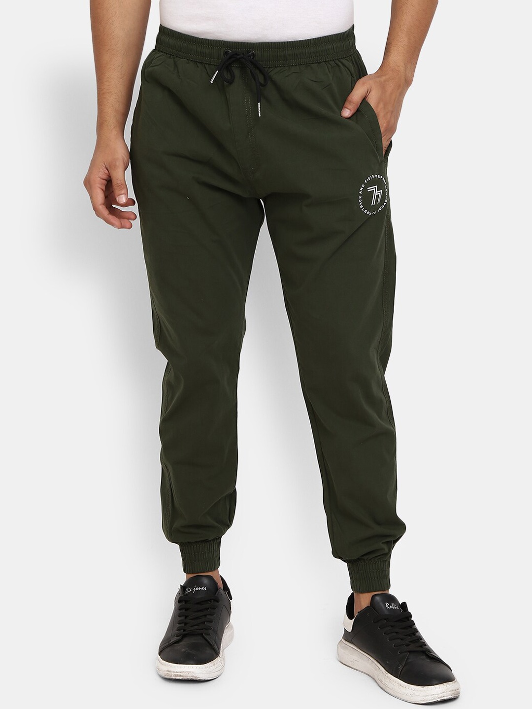

V-Mart Men Olive Solid Joggers