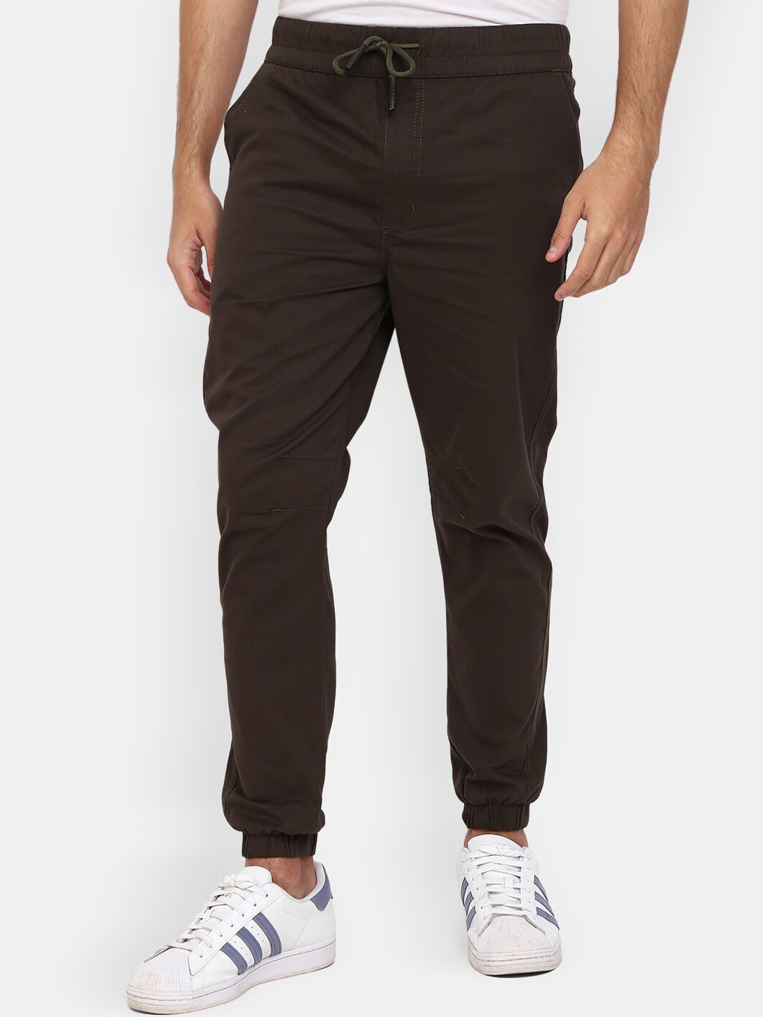 

V-Mart Men Olive Solid Regular Fit Joggers