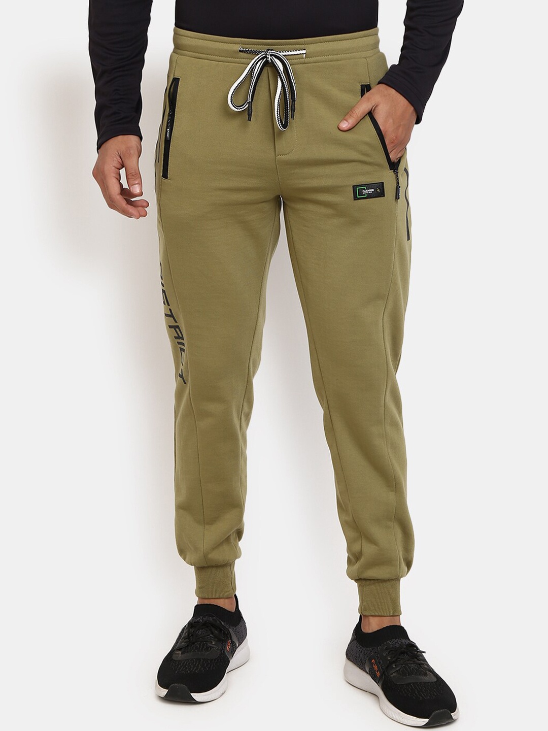 

V-Mart Men Olive Green Solid Joggers