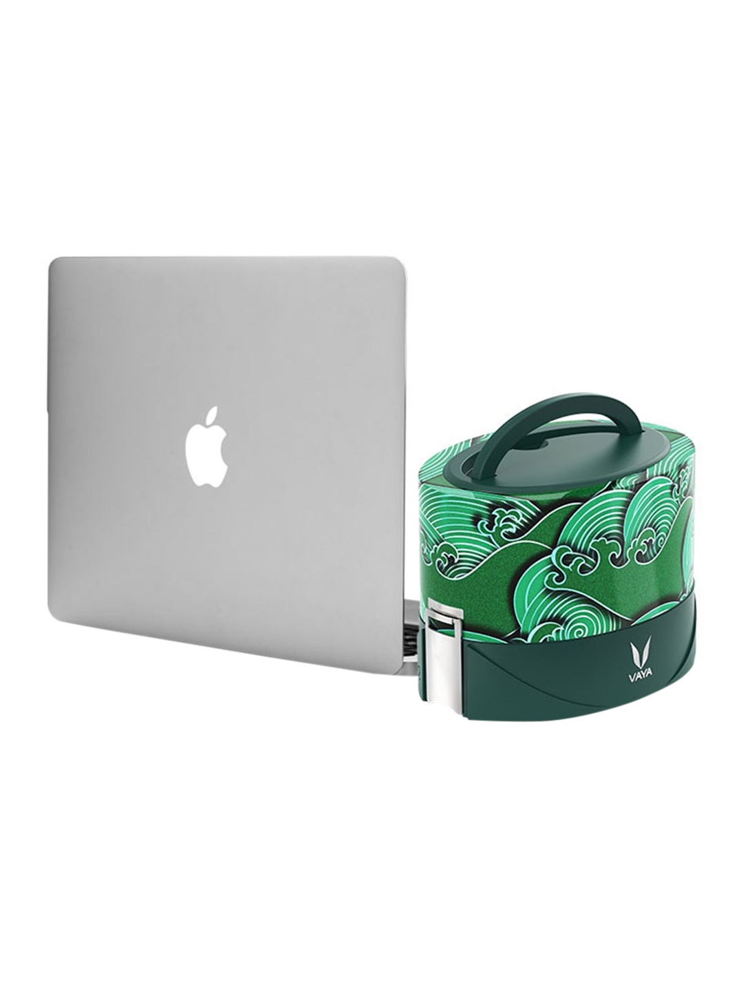 

Vaya Kids Green Solid Stainless Steel Microwave Safe Lunch Box 300ml each