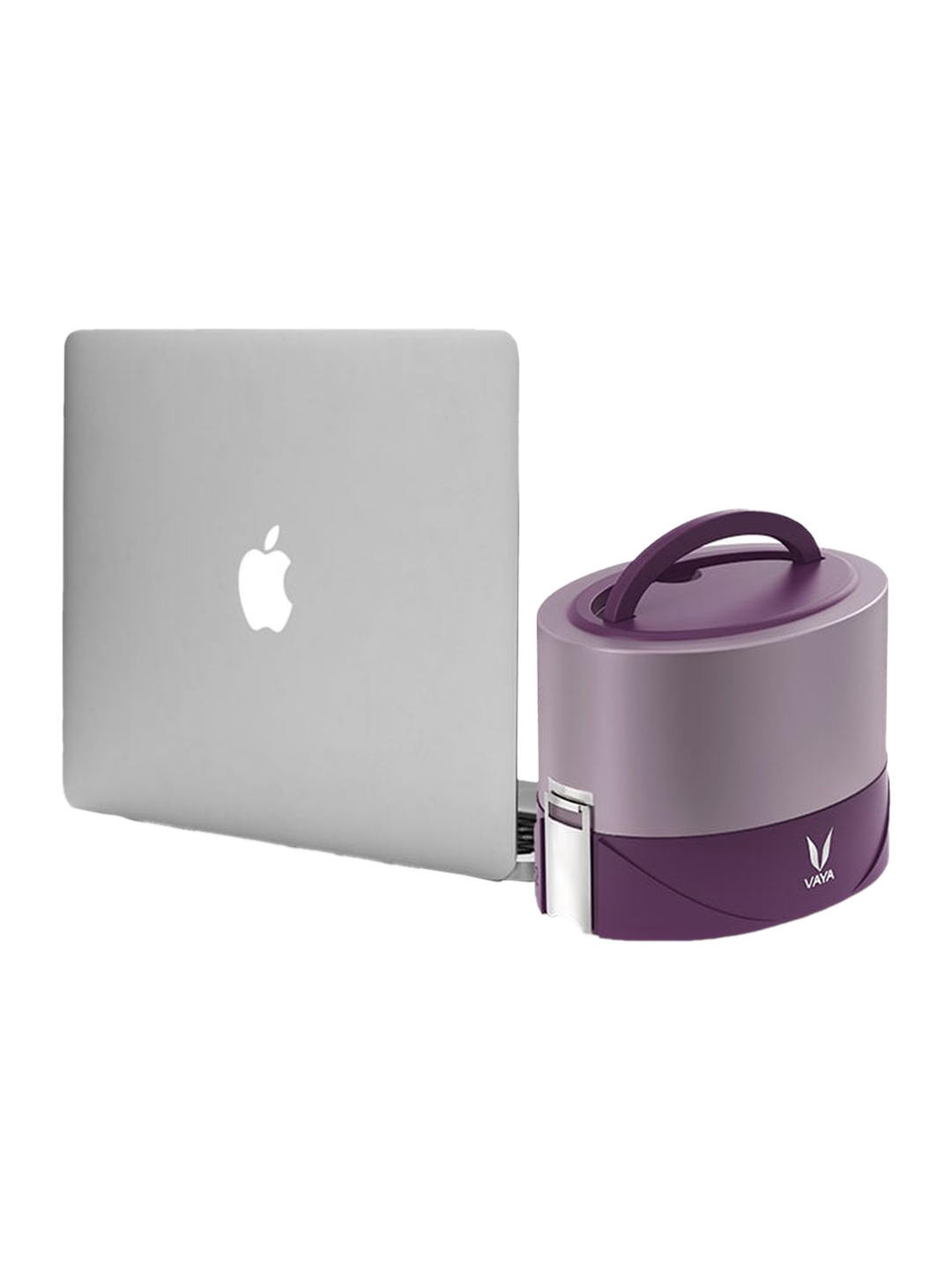 

Vaya Kids Tyffyn Flex Green Microwave Safe Solid Lunch Box 600ml, Purple