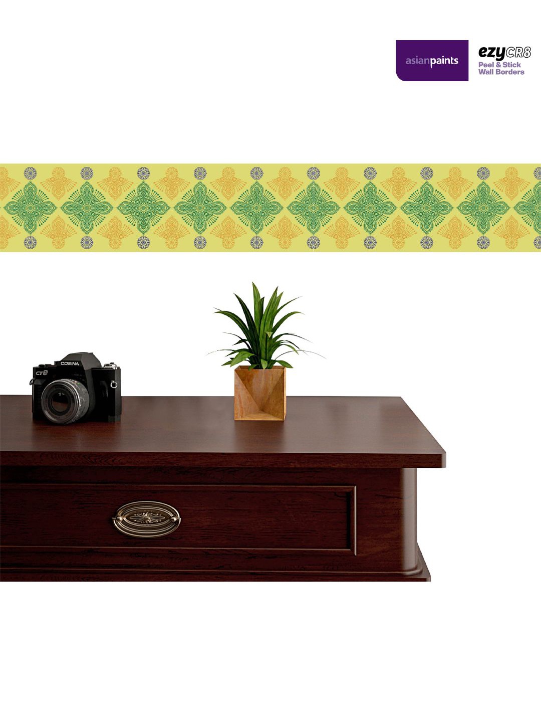 

Asian Paints Yellow & Blue Self Adhesive Wall Borders Sticker