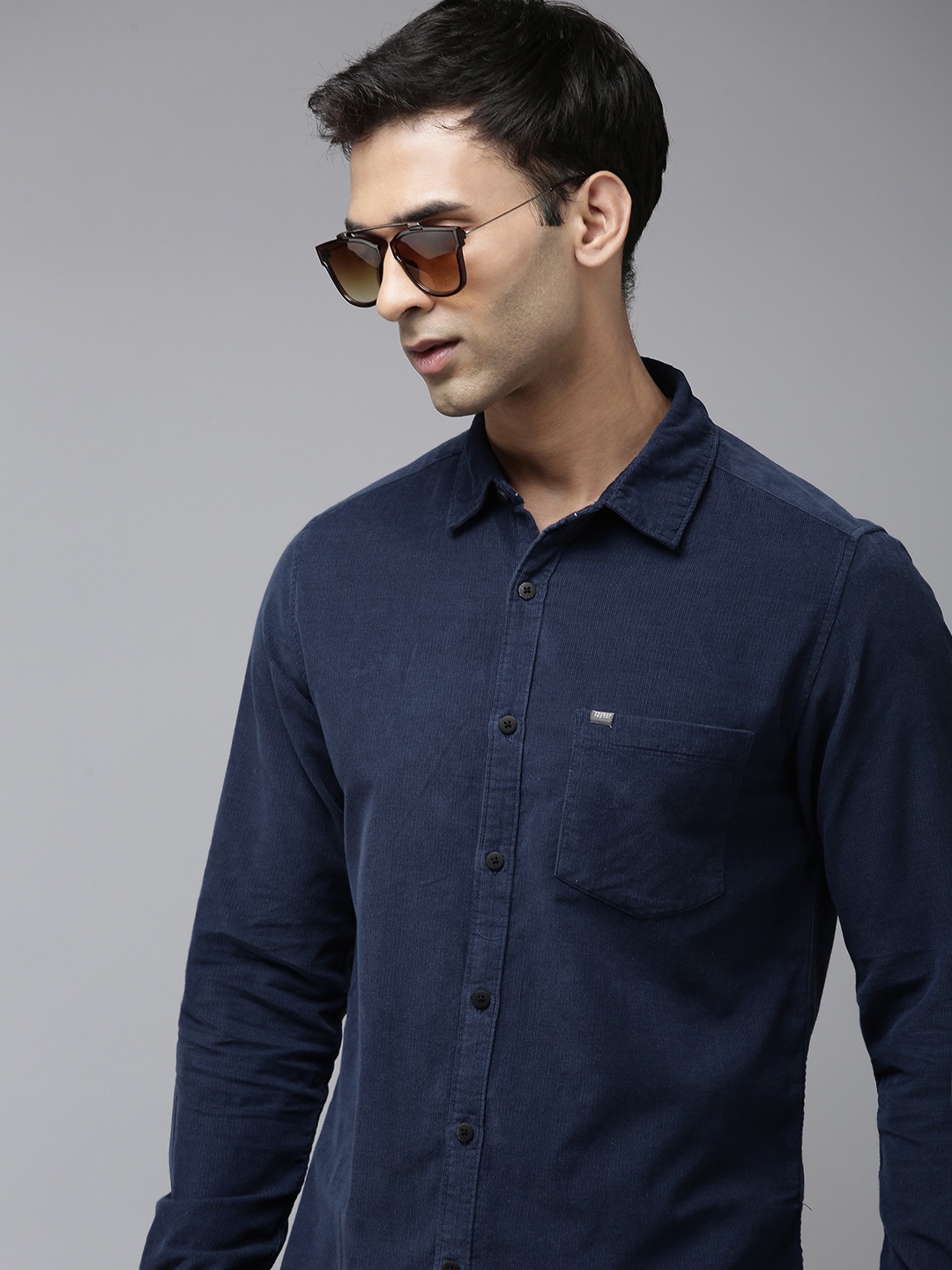 

SPYKAR Solid Casual Shirt, Blue