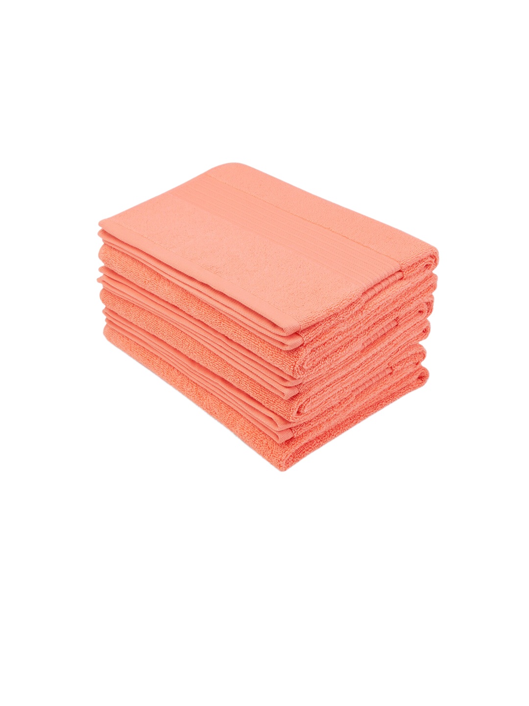 

Living scapes by Pantaloons Peach-Coloured Solid Pure Cotton Bath Towel