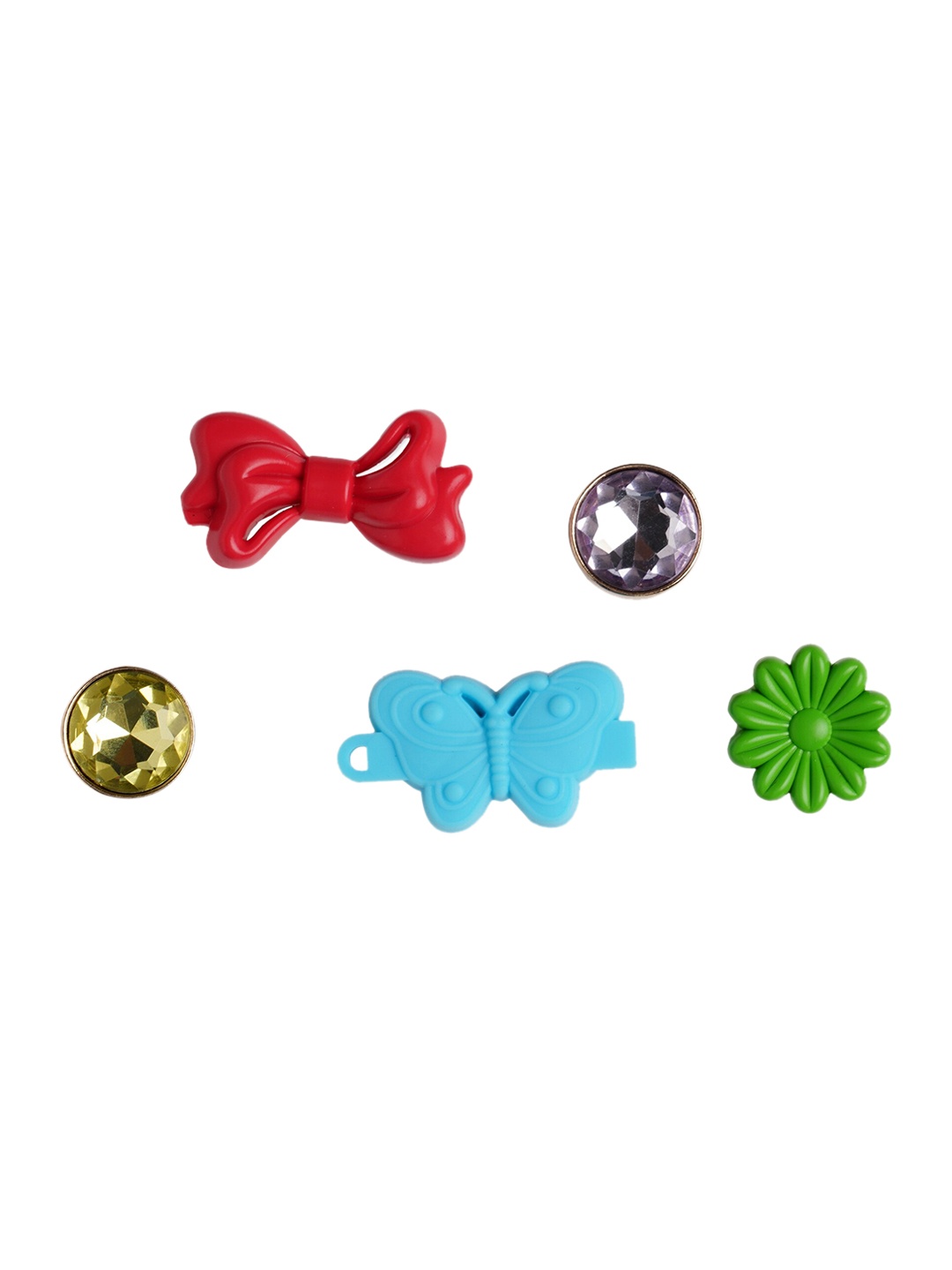 

Crocs Pack Of 5 Jibbitz Shoe Charm, Green