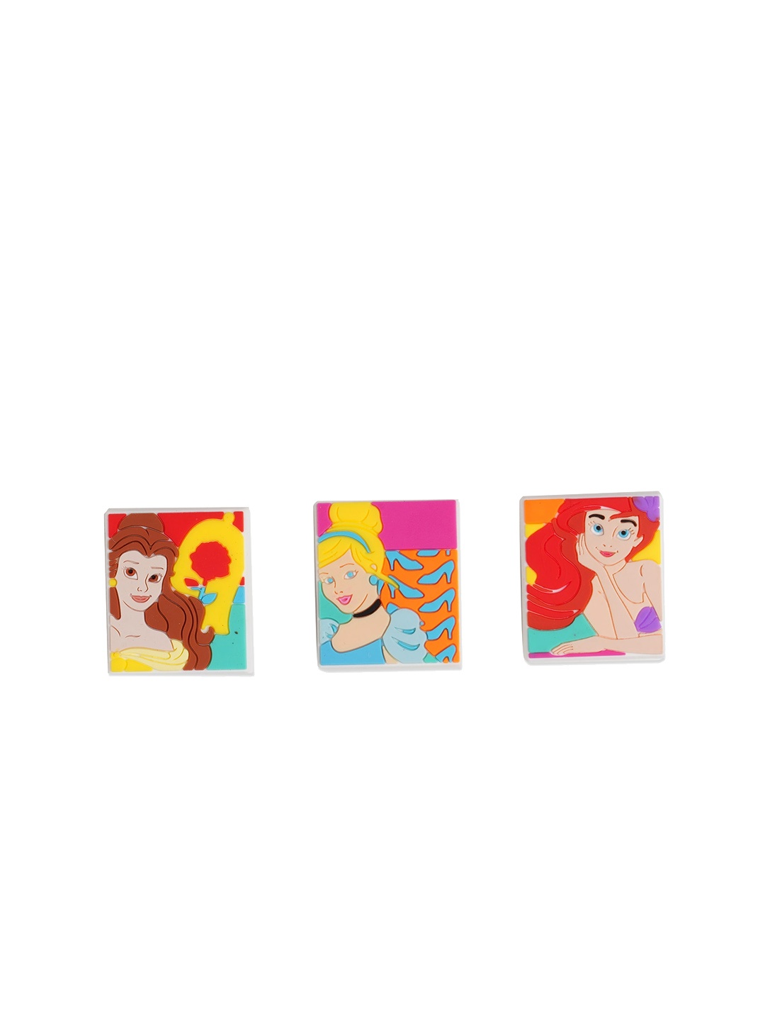 

Crocs Pack Of 3 Disney Princess Portrait Jibbitz Shoe Charms, Orange
