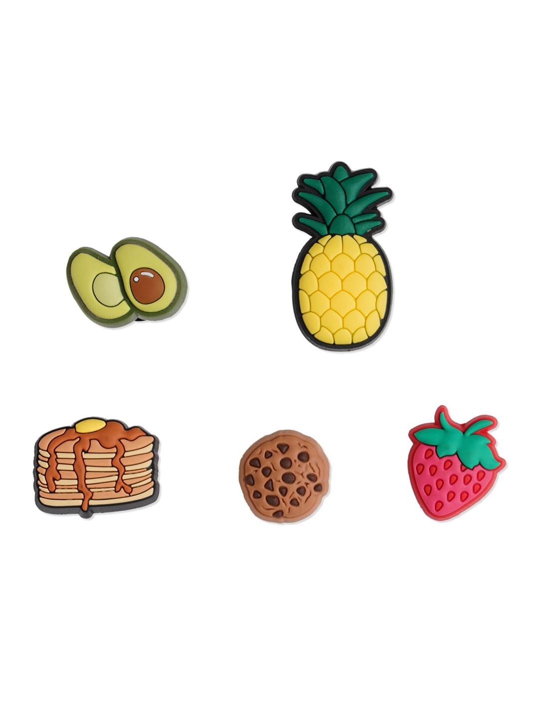 

Crocs Pack Of 5 Im Hungry Jibbitz Shoe Charms, Yellow