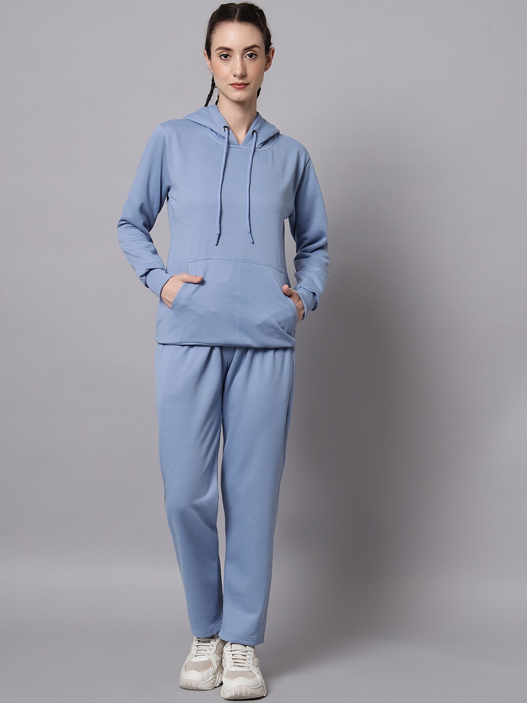 

GRIFFEL Women Blue Solid Tracksuit