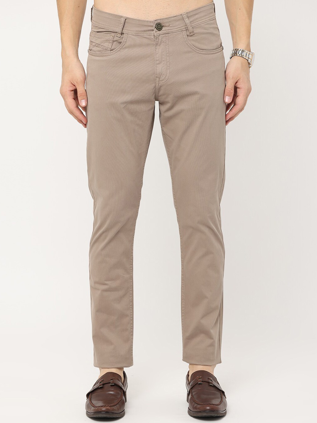 

Jean Cafe Men Camel Brown Jean Slim Fit Cotton Jeans