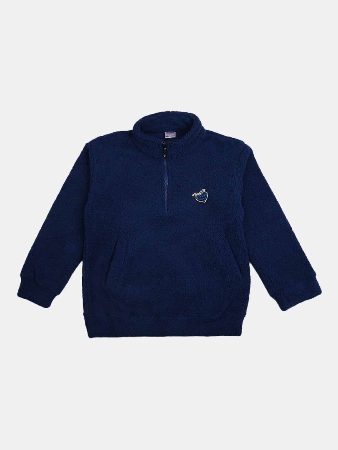 

V-Mart Blue Pure Cotton Blouson Top