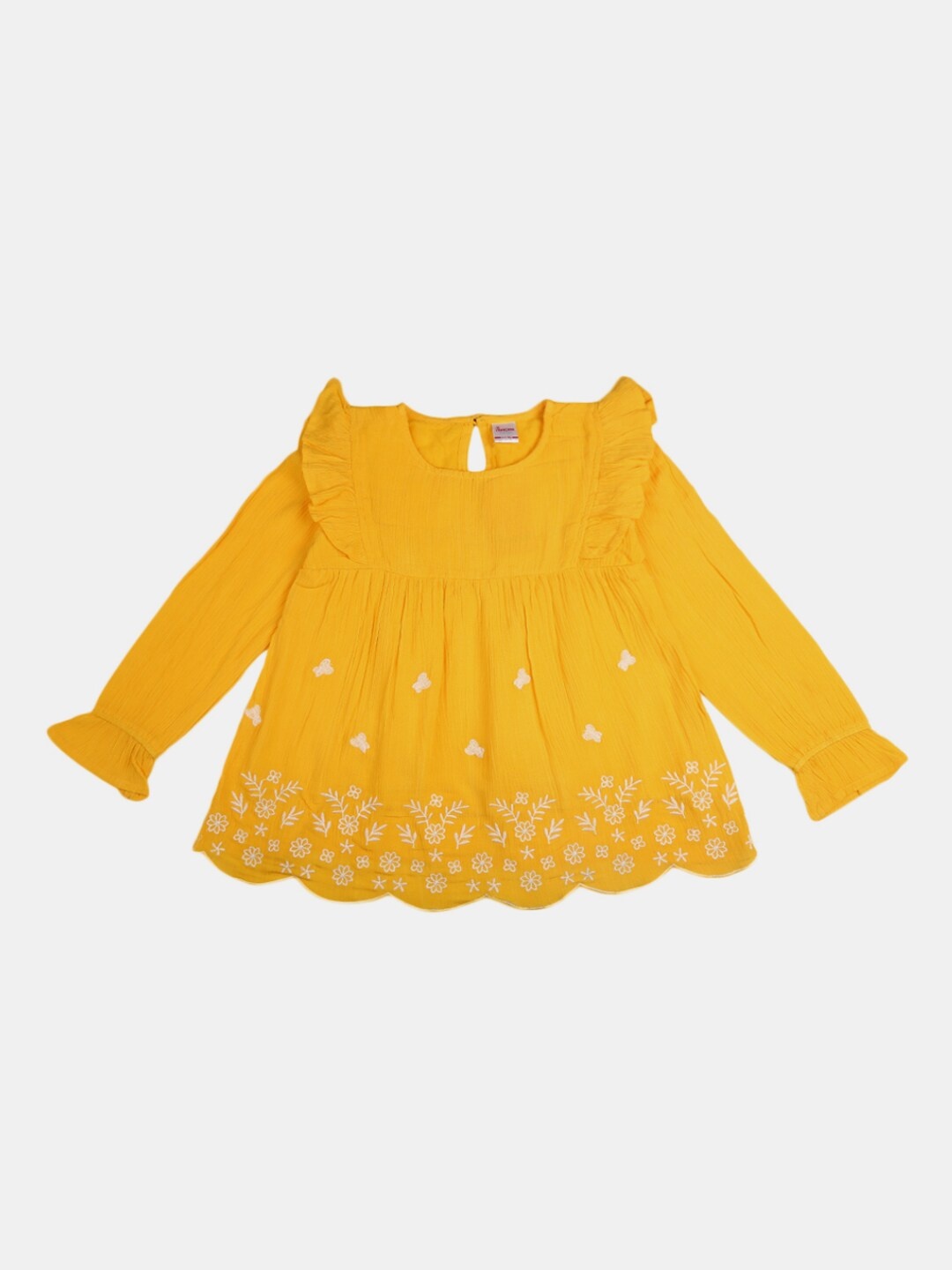 

V-Mart Yellow Chiffon Top