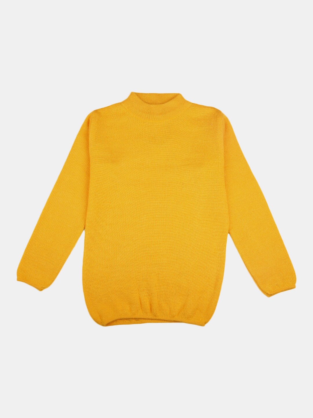 

V-Mart Girls Yellow Cotton Solid Sweatshirt