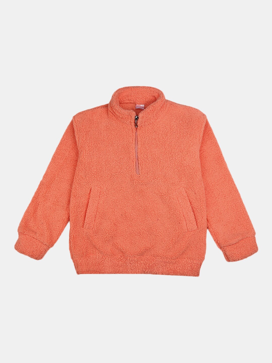 

V-Mart Girls Coral Cotton Solid Sweatshirt