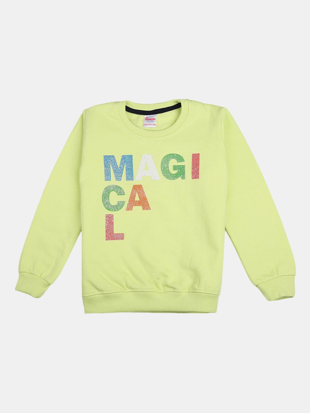 

V-Mart Girls Green Cotton Printed Sweatshirt