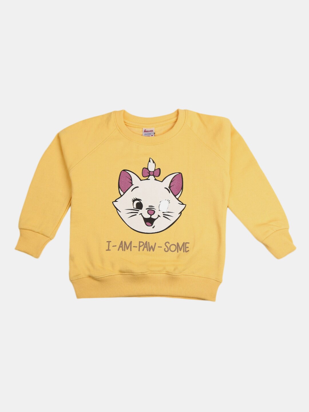 

V-Mart Yellow Pure Cotton Print Top