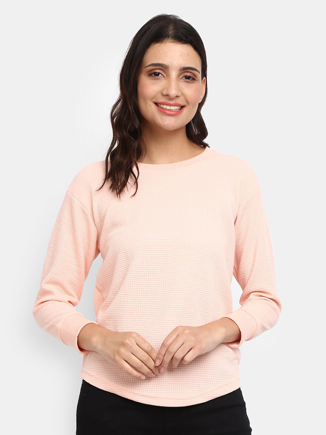 

V-Mart Pink Pure Cotton Top